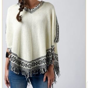 Earthbound Tribal Border Poncho